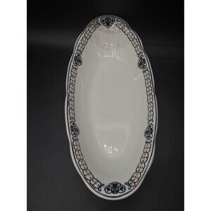 Antique Syracuse China Ardmore Pattern Restaurant Ware Oval Bowl 11” X 5”
